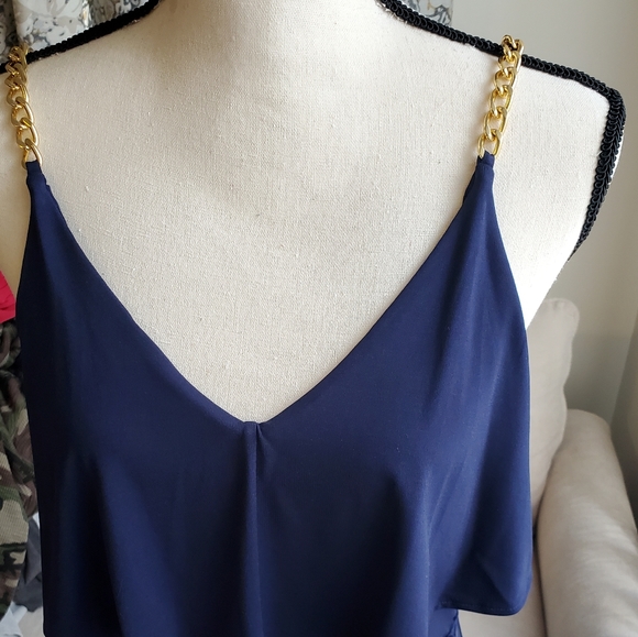 Michael Kors Chain Embellished Popover Maxi Dress - Picture 7 of 13